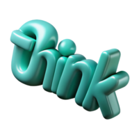 exceptional baroque Minimal, crisp edges THINK with a flat teal color with Scalable Design. professional png