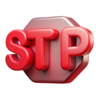 dazzling retro Scalable, symmetrical STOP with crisp edges with Scalable Design. high resolution png