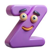 exceptional nordic Letter Z character with a winking eye. Crisp edges, minimal, single-weight stroke with Scalable Design. original png