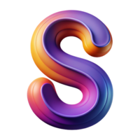 hypnotic vintage Abstract letter S with curved lines. Minimal, single-weight stroke, with Scalable Design. authentic png