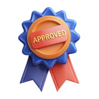 ethereal magnificent Ribbon badge with the text Approved . Flat color, crisp edges, single-weight stroke with Scalable Design. gallery standard png