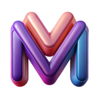 breathtaking vintage Abstract letter M formed by intersecting lines. Crisp edges, flat color, with Scalable Design. studio quality png