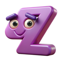 glorious peaceful artistic Letter Z character with a winking eye. Crisp edges, minimal, single-weight stroke with Scalable Design. crisp png
