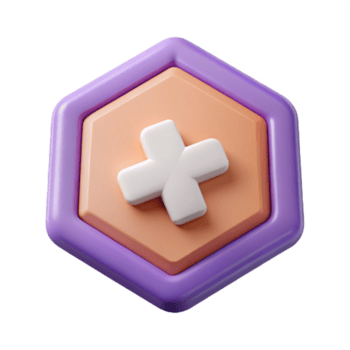 exemplary urban Octagonal badge with a simple cross. Crisp edges, symmetrical, with Scalable Design. high quality png