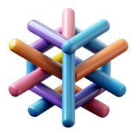 captivating dynamic artistic Abstract composition of perpendicular lines. Crisp edges, flat color, with Scalable Design. high quality png