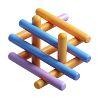 striking intense urban Abstract composition of perpendicular lines. Crisp edges, flat color, with Scalable Design. premium png