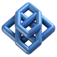 majestic timeless Geometric pattern of interlocking squares. Crisp edges, with Scalable Design. png