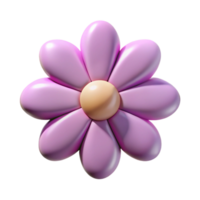 spectacular unforgettable Flower with a circular center and five petals. Clean lines, flat color, crisp edges with Scalable Design. png