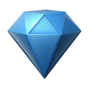 extraordinário assinatura geométrico diamante forma com fresco arestas. mínimo, plano cor com escalável Projeto. png