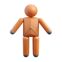 pristine whimsical mid-century Geometric representation of a human figure. Single-weight stroke, minimal with Scalable Design. handcrafted png