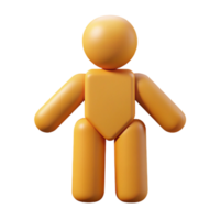 bold dramatic Geometric representation of a human figure. Single-weight stroke, minimal with Scalable Design. genuine png