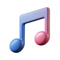 distinguished surreal Scalable music note icon. Single-weight stroke, crisp edges, flat color with Scalable Design. fine detail png