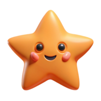 mesmerizing distinctive Star-shaped character with five pointed arms and a smiling face. Crisp edges, flat color, with Scalable Design. png