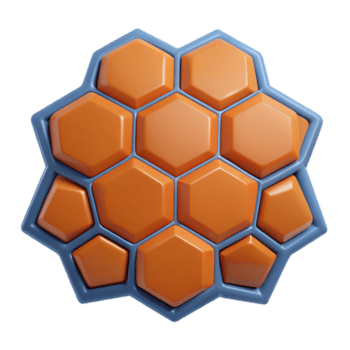 meraviglioso industriale geometrico modello di esagoni. croccante bordi, piatto colore, scalabile, simmetrico con scalabile design. fatto a mano png