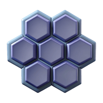 immacolato riflessivo minimalista geometrico modello di esagoni. croccante bordi, piatto colore, scalabile, simmetrico con scalabile design. genuino png