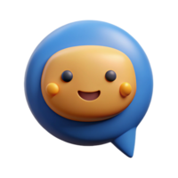 sereno célebre limpar \ limpo linhas delineando uma discurso bolha. mínimo, plano cor com escalável Projeto. png