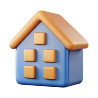 dramatic picturesque House-shaped character with square windows. Crisp edges, flat color, with Scalable Design. luxury png