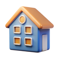 passionate elegant House-shaped character with square windows. Crisp edges, flat color, with Scalable Design. refined png