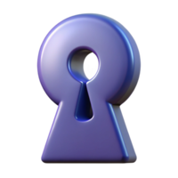romantic fascinating Keyhole character with a circular top. Symmetrical, single-weight stroke, with Scalable Design. refined png