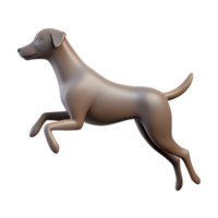 melancholic dramatic Crisp edges on a jumping dog silhouette. Flat color, scalable design, minimal details with Scalable Design. luxury png
