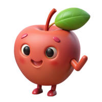 coveted tropical Apple character with a simple leaf. Minimal, scalable, crisp edges with Scalable Design. original png