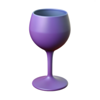dramatic fascinating Silhouette of a wine glass. Clean lines, flat color, with Scalable Design. studio quality png