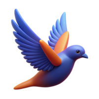 vibrant traditional Crisp edges on a flying bird silhouette. Flat color, scalable design, minimal details with Scalable Design. studio quality png