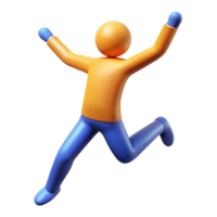 gorgeous celebrated Silhouette of a jumping person. Clean lines, flat color, with Scalable Design. png