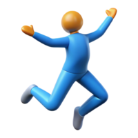 magnificent passionate bohemian Silhouette of a jumping person. Clean lines, flat color, with Scalable Design. sharp png