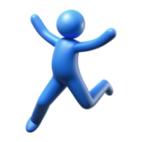immaculate tropical Silhouette of a jumping person. Clean lines, flat color, with Scalable Design. professional png