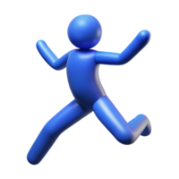 striking distinguished Silhouette of a jumping person. Clean lines, flat color, with Scalable Design. png