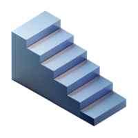 gorgeous memorable Isometric staircase with minimal design. Single-weight stroke with Scalable Design. png