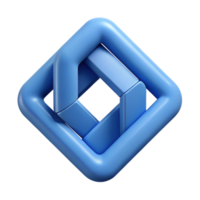 exquisite calm organic Minimal logo of interlocking squares. Clean lines, flat color, crisp edges with Scalable Design. genuine png