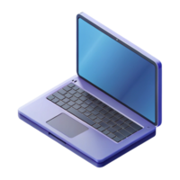 memorable baroque Isometric laptop with crisp edges. Scalable, single-weight stroke with Scalable Design. original png