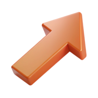 exquisite unforgettable Isometric arrow with crisp edges. Flat color, with Scalable Design. png