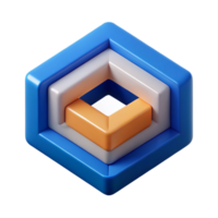 striking timeless Geometric logo with overlapping rectangles. Flat color, crisp edges, with Scalable Design. png