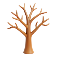 bold exquisite Line art of a tree with bare branches. Single-weight stroke, flat color, clean lines with Scalable Design. sharp png