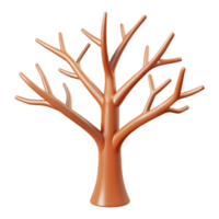 dynamic dazzling Line art of a tree with bare branches. Single-weight stroke, flat color, clean lines with Scalable Design. professional png