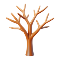 serene organic Line art of a tree with bare branches. Single-weight stroke, flat color, clean lines with Scalable Design. authentic png