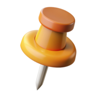 intense vibrant Isometric pushpin with crisp edges. Minimal design, with Scalable Design. professional png