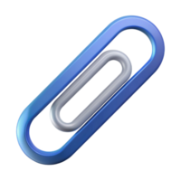 radiante se destacarem isométrico clipe de papel com limpar \ limpo linhas. plano cor, peso único acidente vascular encefálico com escalável Projeto. png
