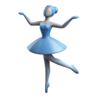 impressive iconic Silhouette of a ballerina. Crisp edges, flat color, minimal design with Scalable Design. png