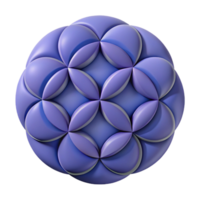 ethereal extraordinary Geometric pattern of overlapping circles. Crisp edges, flat color, with Scalable Design. professional png