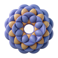 dramatic exquisite Geometric pattern of overlapping circles. Crisp edges, flat color, with Scalable Design. high resolution png