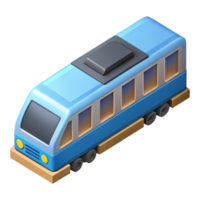 harmonious captivating Isometric train with flat color. Clean lines, single-weight stroke with Scalable Design. sharp png