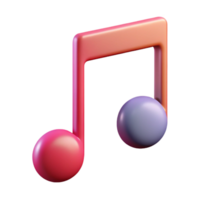 radiant contemporary Line art of a musical note. Single-weight stroke, flat color, clean lines with Scalable Design. refined png