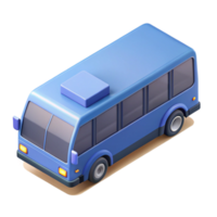 fascinating dynamic creative Isometric bus with crisp edges. Scalable, minimal design with Scalable Design. 8K png