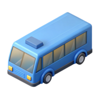dramatic captivating Isometric bus with crisp edges. Scalable, minimal design with Scalable Design. handcrafted png