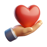 sumptuous memorable Silhouette of a hand holding a heart. Crisp edges, scalable design, flat color with Scalable Design. png