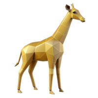 hipnótico notável geométrico girafa silhueta. limpar \ limpo linhas, mínimo, plano cor com escalável Projeto. png